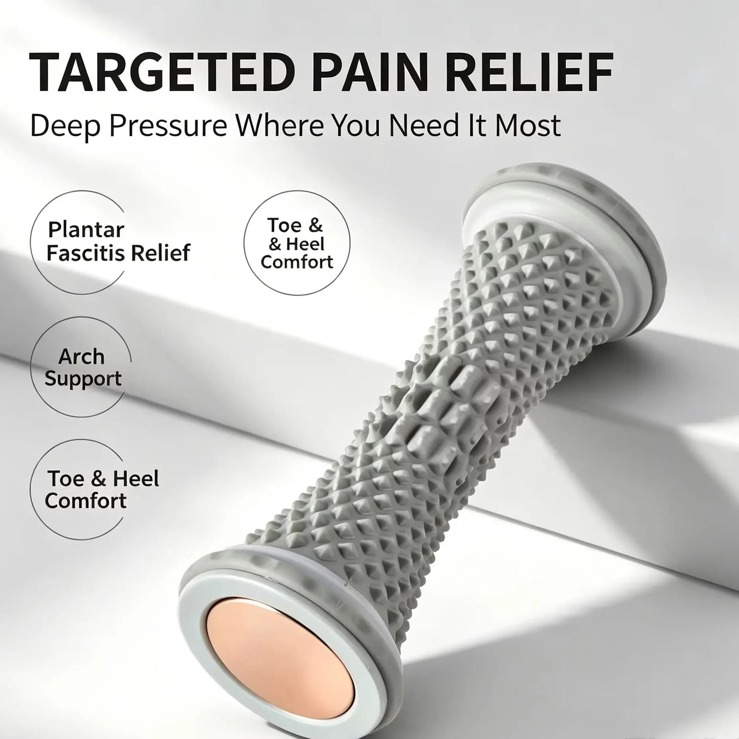 Plastic Manual Foot Roller Massage Ball Plantar Fascia Massager Yoga Foot Roller Relieve Foot Soreness Muscle Relax Tool